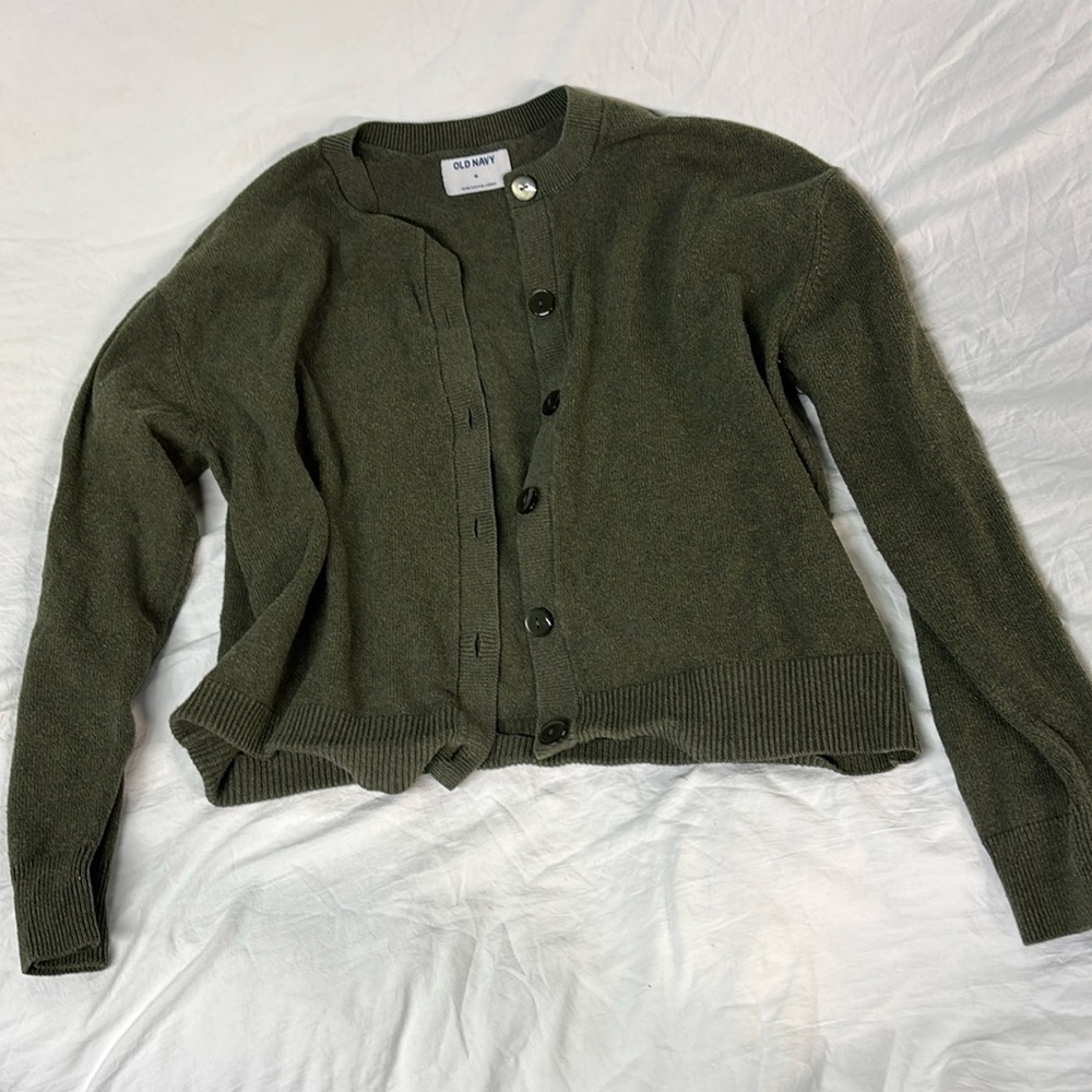 Olive Green Old Navy Cardigan